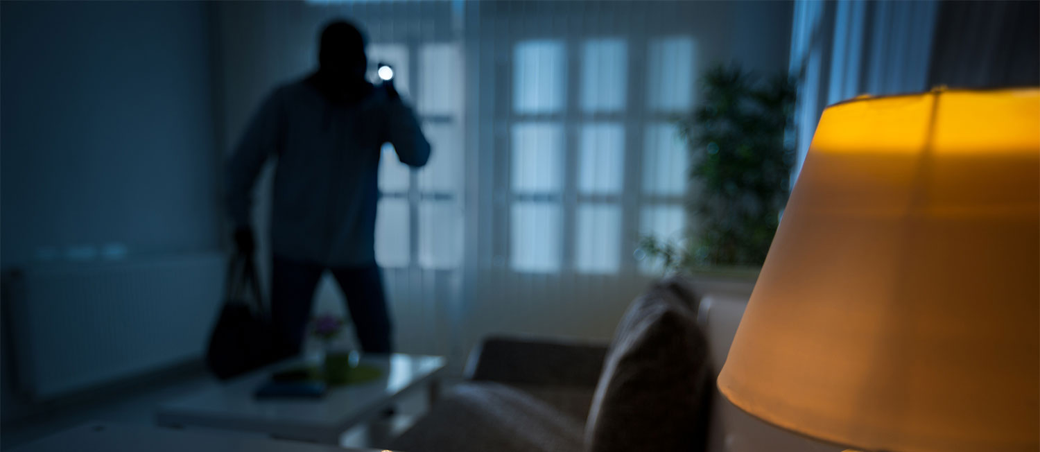 intruder in a house